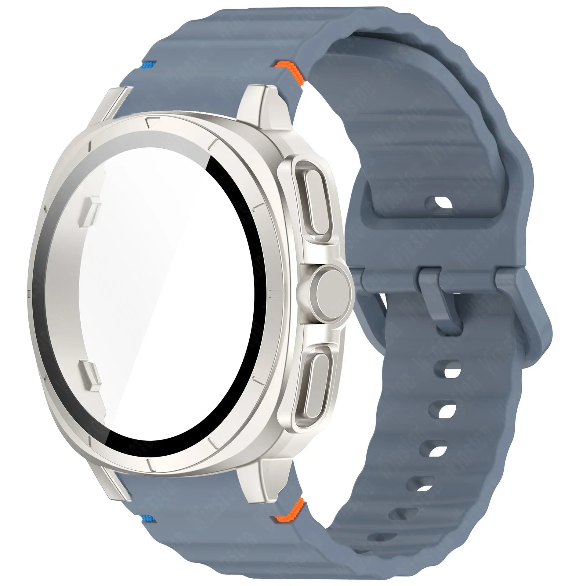 Case+Strap for Samsung Galaxy Watch 7 40mm 44mm Appearance Upgrade Ultra 47mm for Galaxy Watch 7 Sports silicone Bracelet