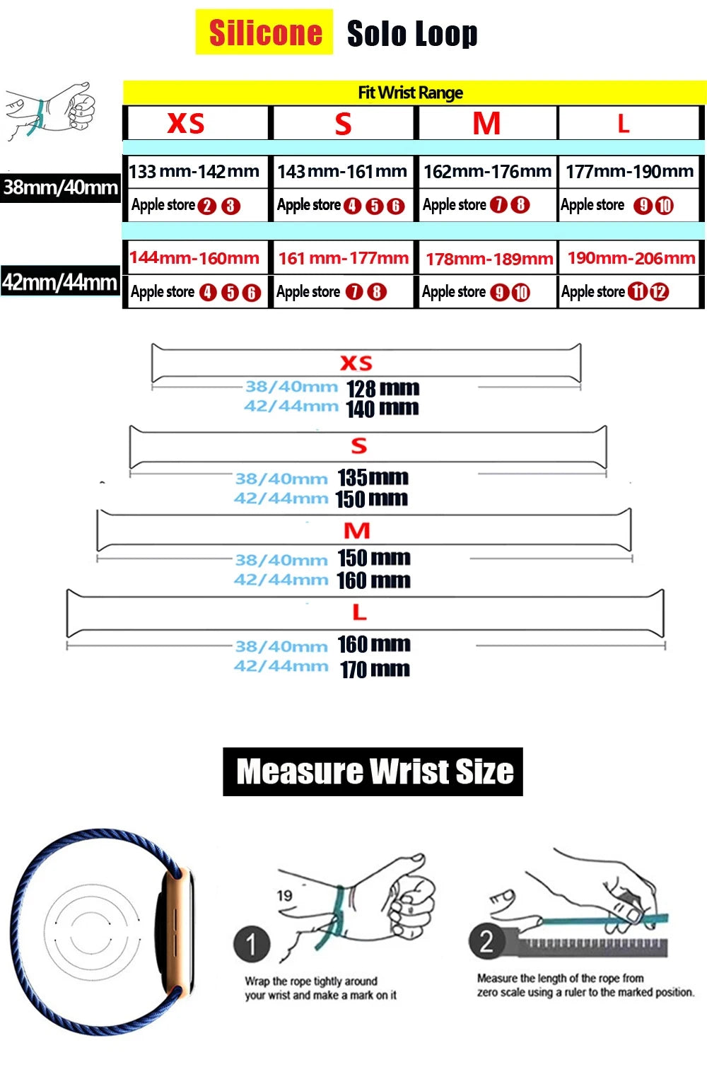 Solo loop for Apple Watch band 40mm 44mm 45mm 41mm 42mm 49mm 38mm Elastic band Apple Watch Series 3 SE 5 4 6 7 8 9 Ultra 2 band