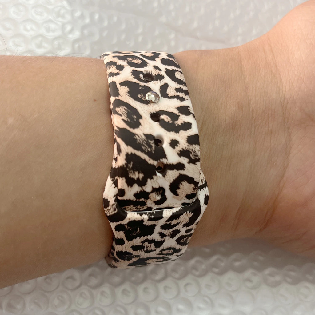 Silicone band For Apple Watch Ultra band 49mm 46mm 45mm 44mm Zebra pattern correa band Apple Watch Series 11 10 9 8 7 Watchbands