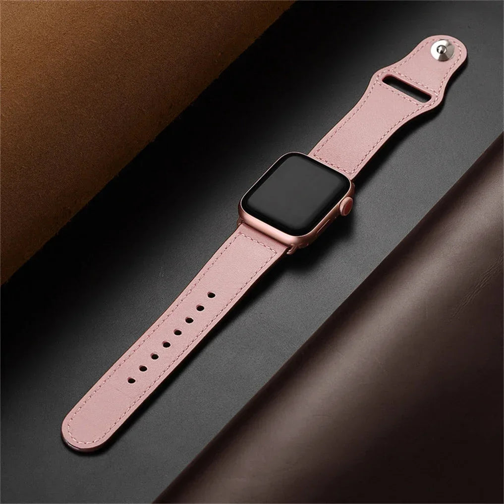 Leather band For Apple Watch 10 band 46mm 42mm 44mm 45mm 49mm 41mm 40mm correa band Apple Watch Series 8 9 3 4 5 6 SE 7 Ultra 2