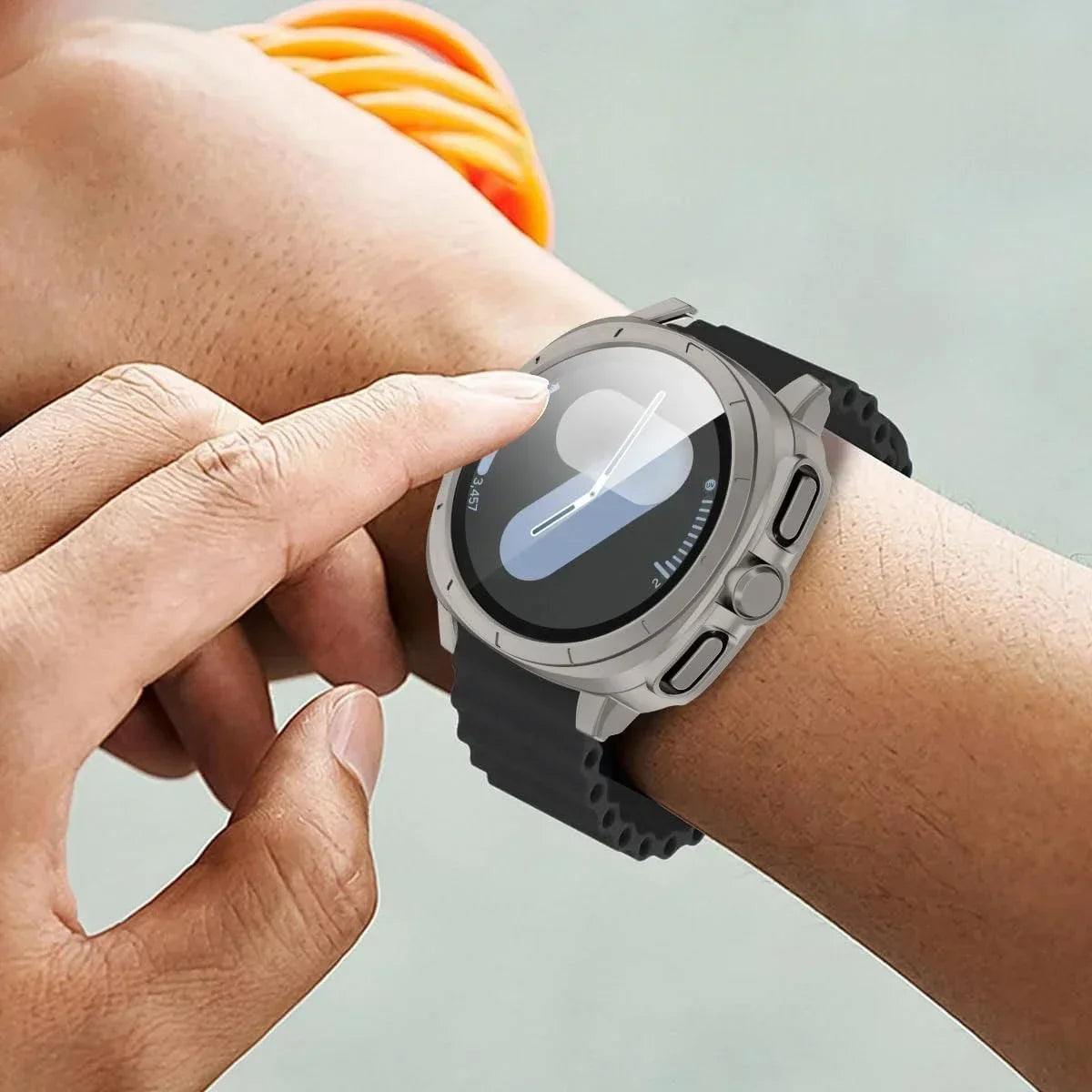 Case+Strap for Samsung Galaxy Watch 7 40mm 44mm Appearance Upgrade Ultra 47mm for Galaxy Watch 7 Sports silicone Bracelet