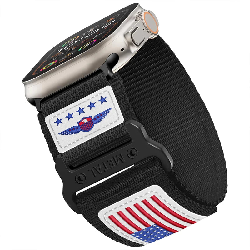 Sport band for Apple Watch Ultra 2 band 49mm 45mm 44mm 42mm accessories Leather Nylon band Correa Series 9 7 6 5 4 8 SE