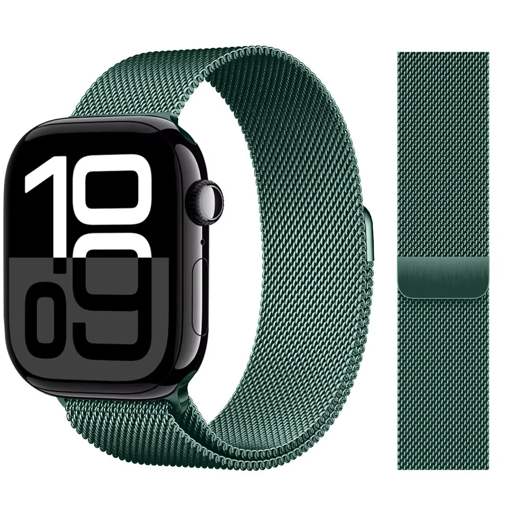 Milanese Loop band For Apple Watch band 11 42mm 46mm 44mm 40mm 41mm 45mm 49mm bands Apple Watch Series 10 9 8 7 6 Se3 Ultra 3 2