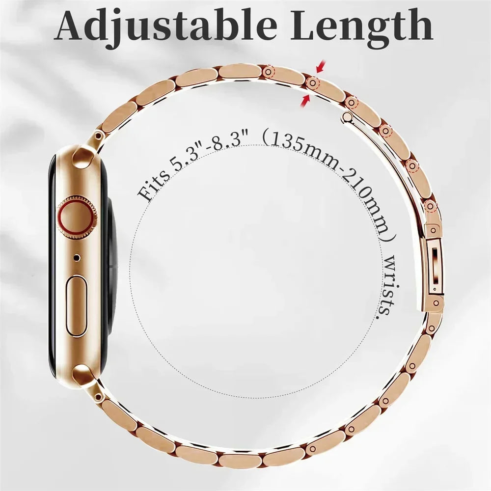 band For Apple Watch band 11 10 46mm 42mm Ultra 3 2 49mm 40mm 44mm 41mm metal Stainless Steel band Apple Watch Series 8 9 7 5 SE 6 4