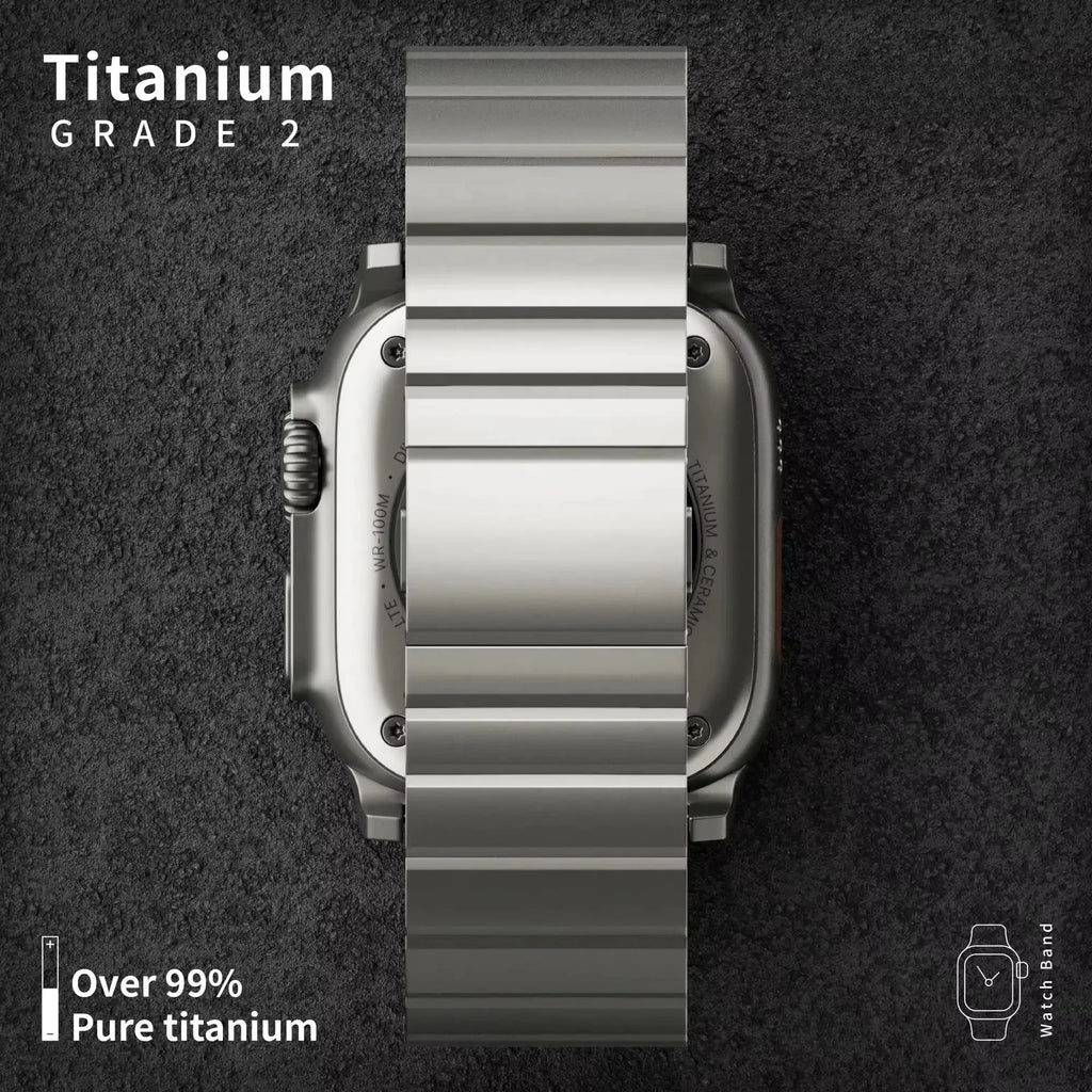 Luxury Titanium band for Apple Watch band Ultra 2 49mm 46mm 45mm 42mm Magnetic Correa for Apple Watch Series 10 9 8 7 6 SE 5 band