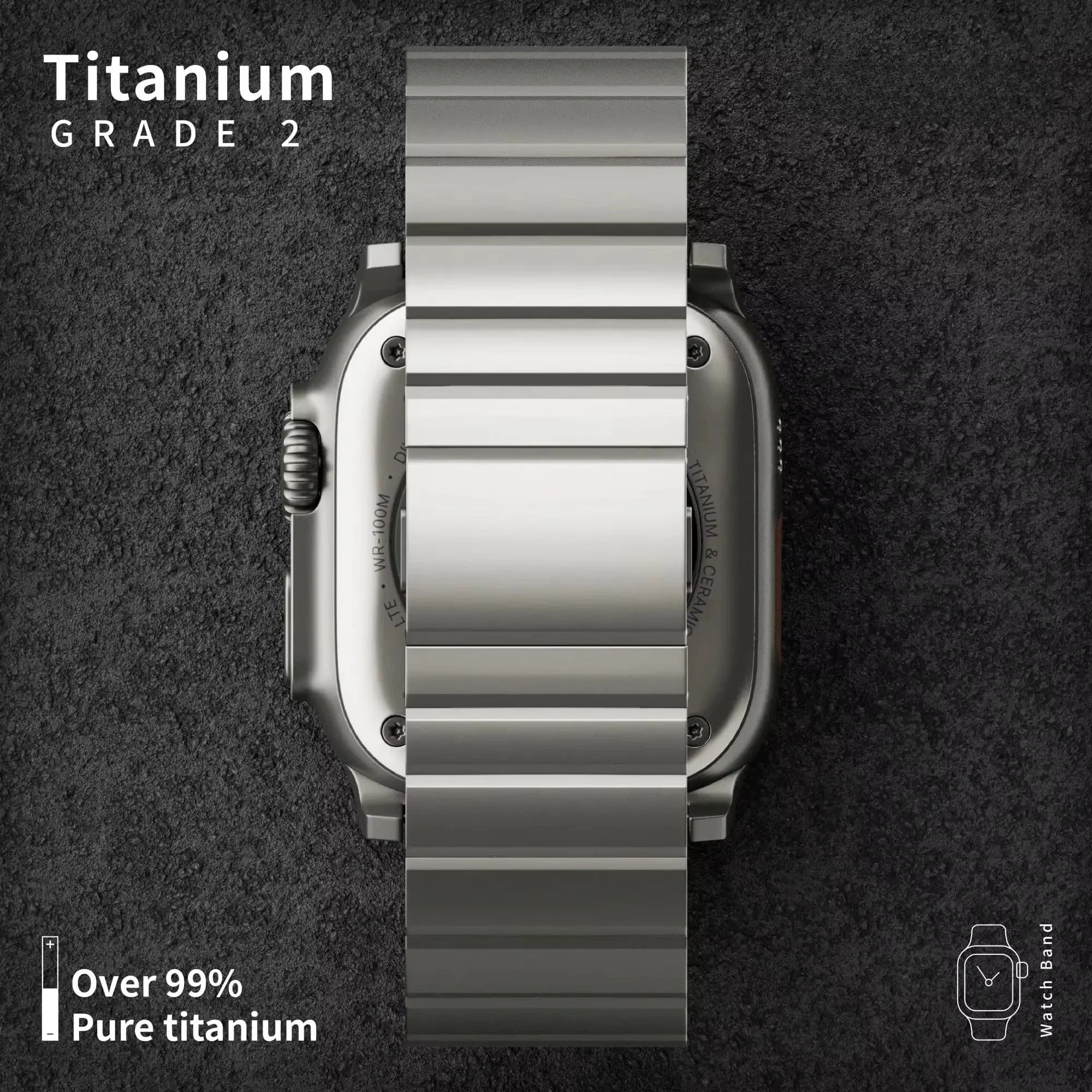 Luxury Titanium band for Apple Watch band Ultra 2 49mm 46mm 45mm 42mm Magnetic Correa for Apple Watch Series 10 9 8 7 6 SE 5 band