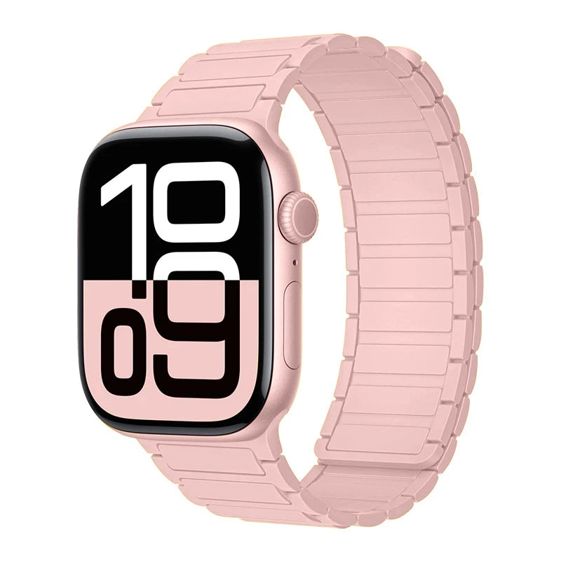 Magnetic Silicone band for Apple Watch Ultra 3 2 49mm 46mm 42mm 45mm 44mm 40mm 41mm band Apple Watch Series 11 10 9 8 7 6 SE band