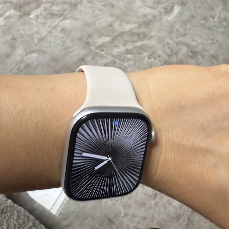 For Apple Watch band 46mm 42mm 45mm 44mm 40mm Silicone sport band Apple Watch Series 11 10 8 7 6 5 4 SE 9 Ultra 3 2 49mm band