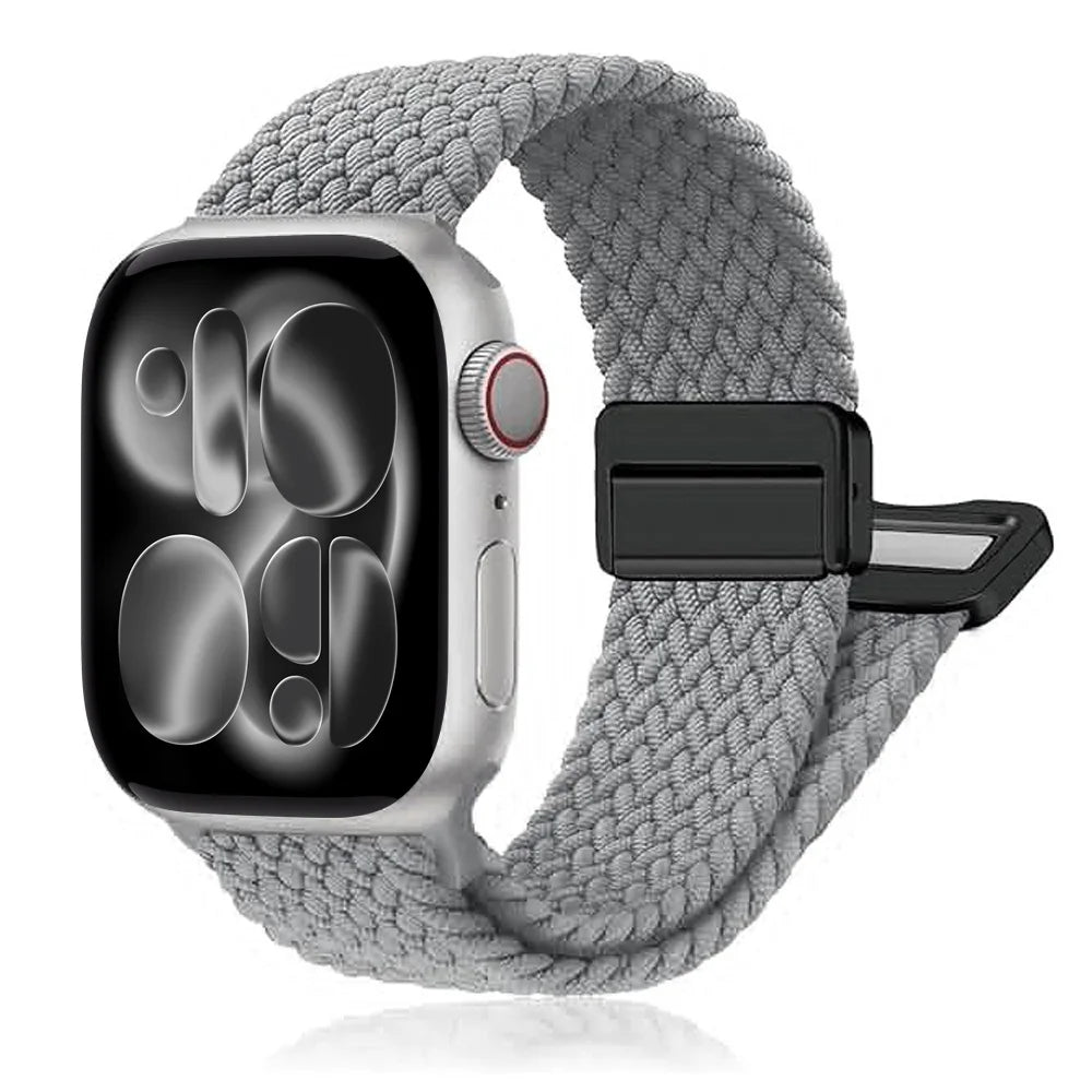 Braided LOOP band For Apple Watch 11 10 band 42mm 46mm SE3 40mm 44mm Magnetic Correa band Series 9 7 6 8 45mm 41mm 40mm Band