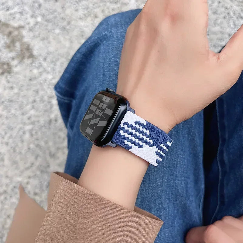 band for Apple Watch band Series 11 10 9 8 7 SE Ultra 3 49mm 46mm 42mm 44mm 45mm 40mm Braided band correa Apple Watch accessories