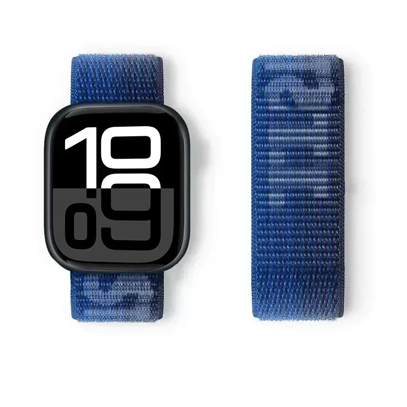 Nylon Loop For Apple Watch band 44mm 40mm 45mm 41mm 42mm 38mm 45mm sport band Apple Watch Series 9 8 7 SE 6 5 3 Ultra 2 49mm band