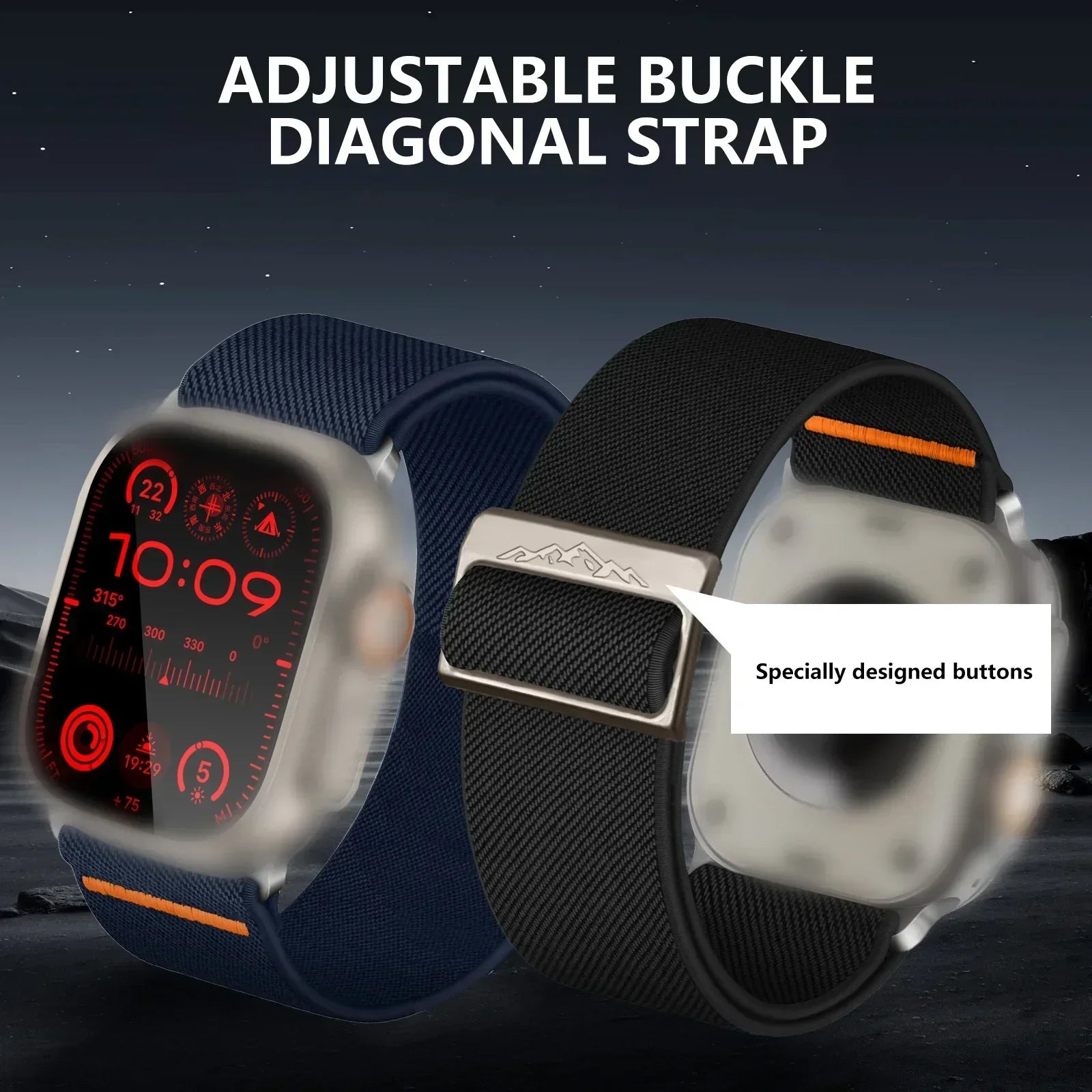 Nylon Elastic band for Apple Watch band Ultra 3 2 49mm 11 10 46mm 42mm 45mm 44mm 41mm band for Apple Watch 9 8 7 6 SE 5 4 Correa