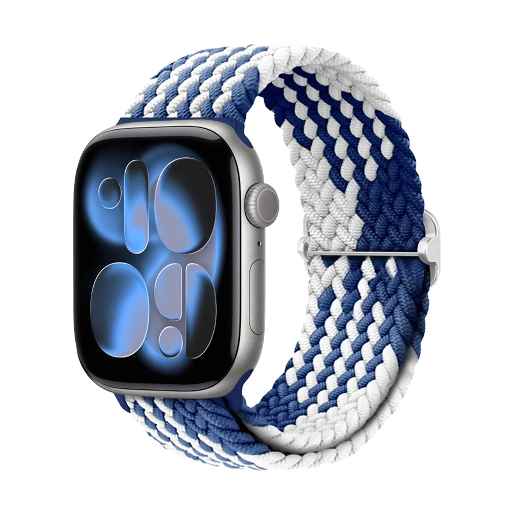 band for Apple Watch 11 band 42mm 46mm 44mm 40mm 45mm Apple Watch Ultra 3 49mm Elastic Braided band correa Series 10 9 8 7 6 SE