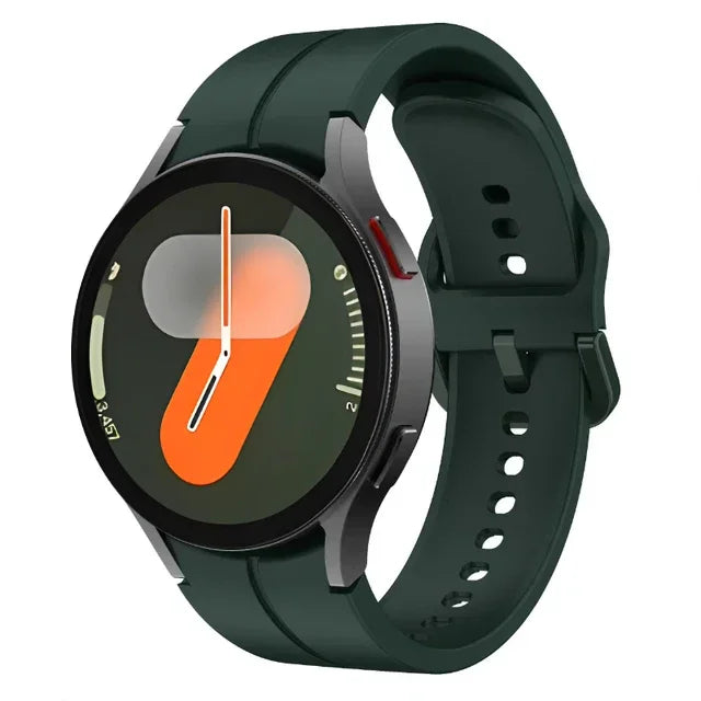 Original Silicone Strap For Samsung Galaxy Watch 7/6/5/4 44mm 40mm 5 Pro Sports Bracelet Galaxy Watch 6 4 Classic 47mm 43mm Band