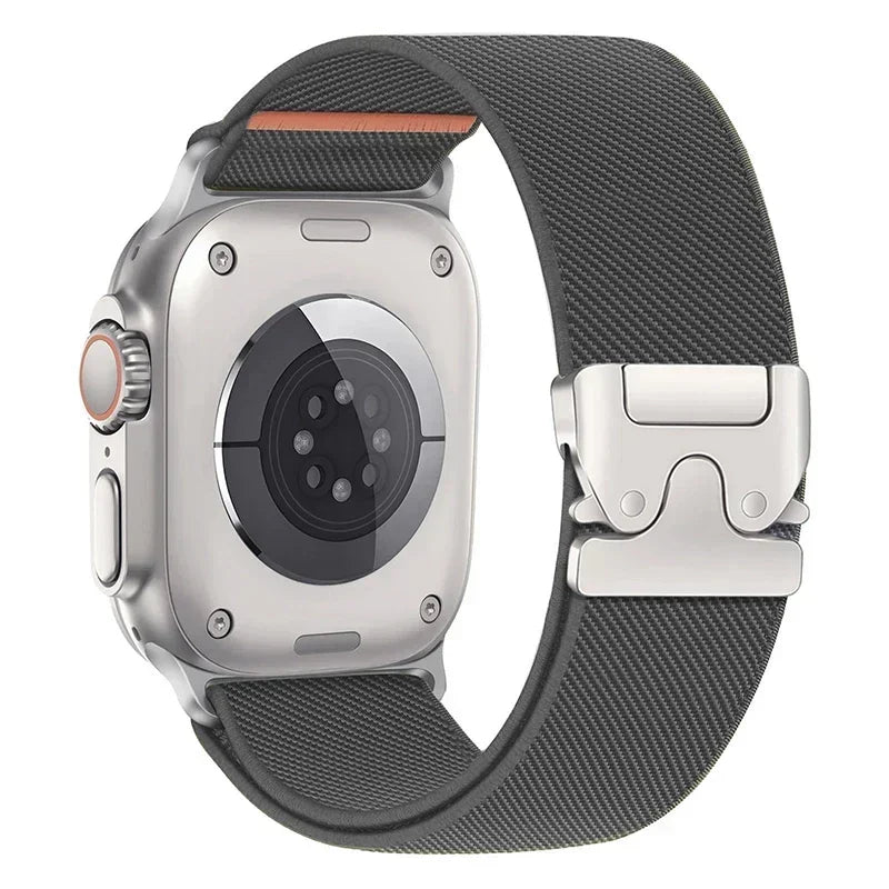 Nylon band for Apple Watch band Ultra 2 49mm 10 9 8 7 46mm 44mm 42mm 45mm 41mm Braided Elastic band for Apple Watch Series 6 SE