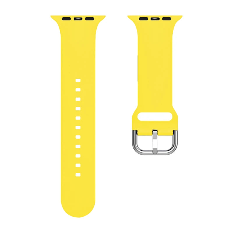 Silicone band For Apple Watch band 49mm 44mm 40mm 46mm 42mm 41mm 45mm Classic Buckle band Apple Watch 11 10 9 8 7 6 5 SE Ultra 3