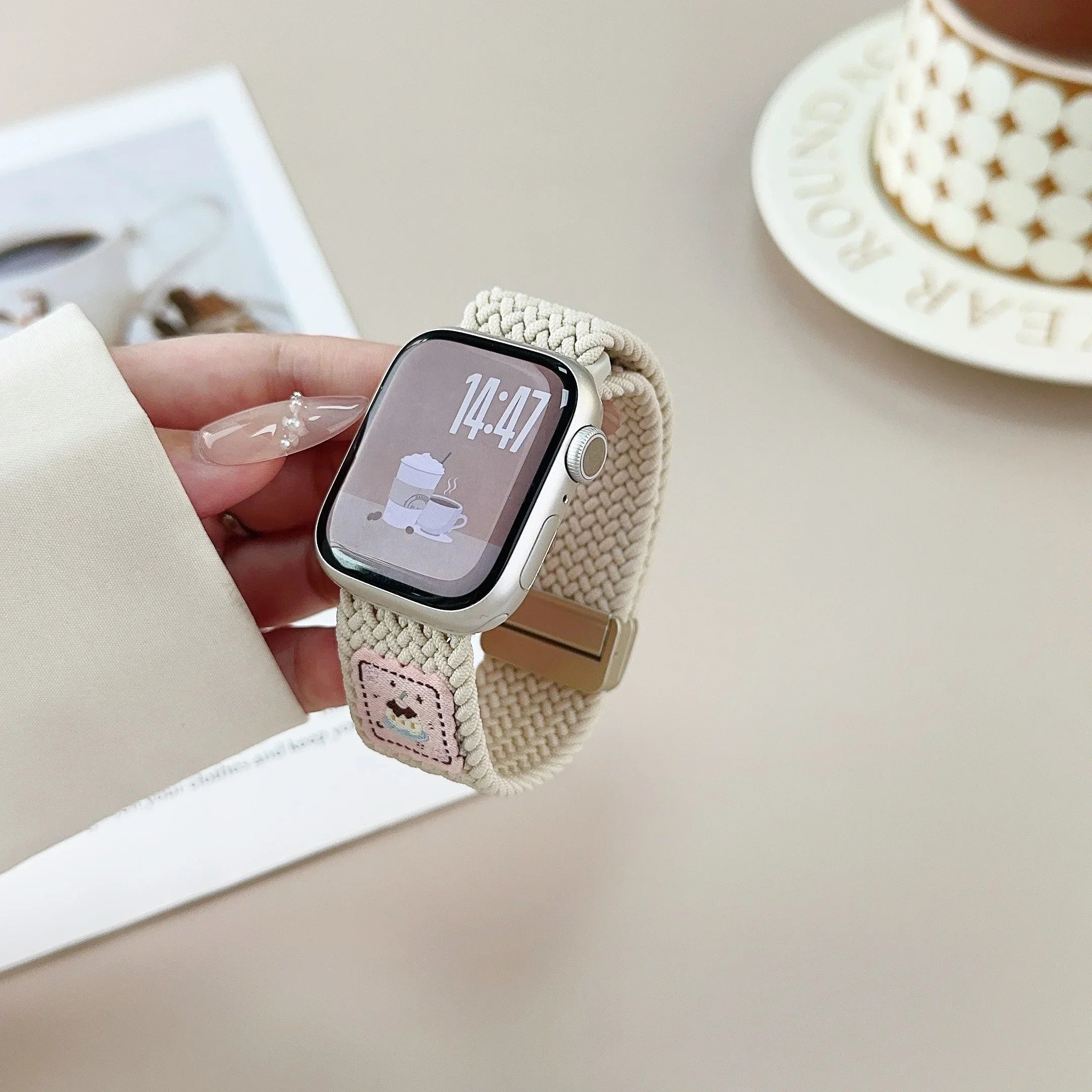 Nylon band For Apple Watch band Ultra 44mm 40mm 45mm 49mm 41mm 44mm magnetic buckle Braided band Apple Watch Series 10 9 SE 7 8