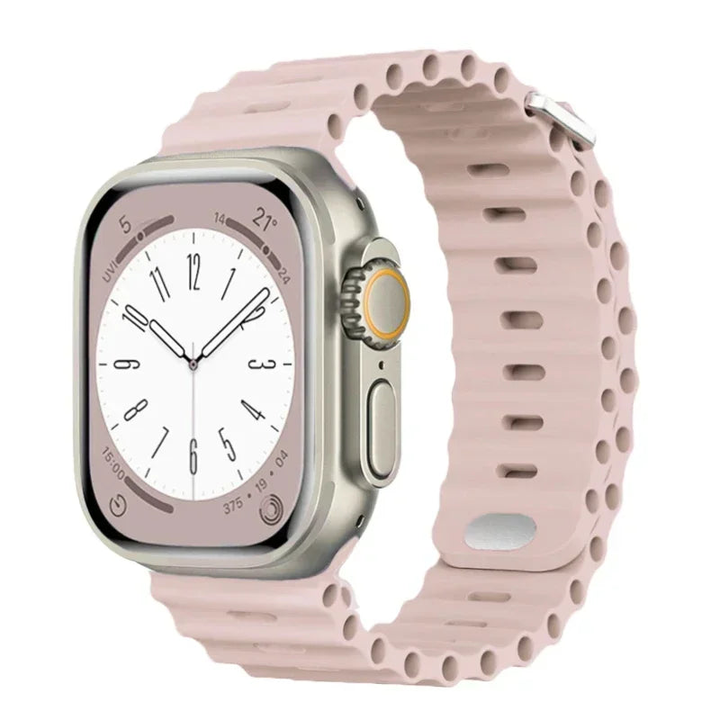 Ocean band For Apple Watch Ultra 2 3 band 49mm 9 8 7 45mm 41mm 44mm Silicone band Wristband Apple Watch S10 S11 46mm 42mm band