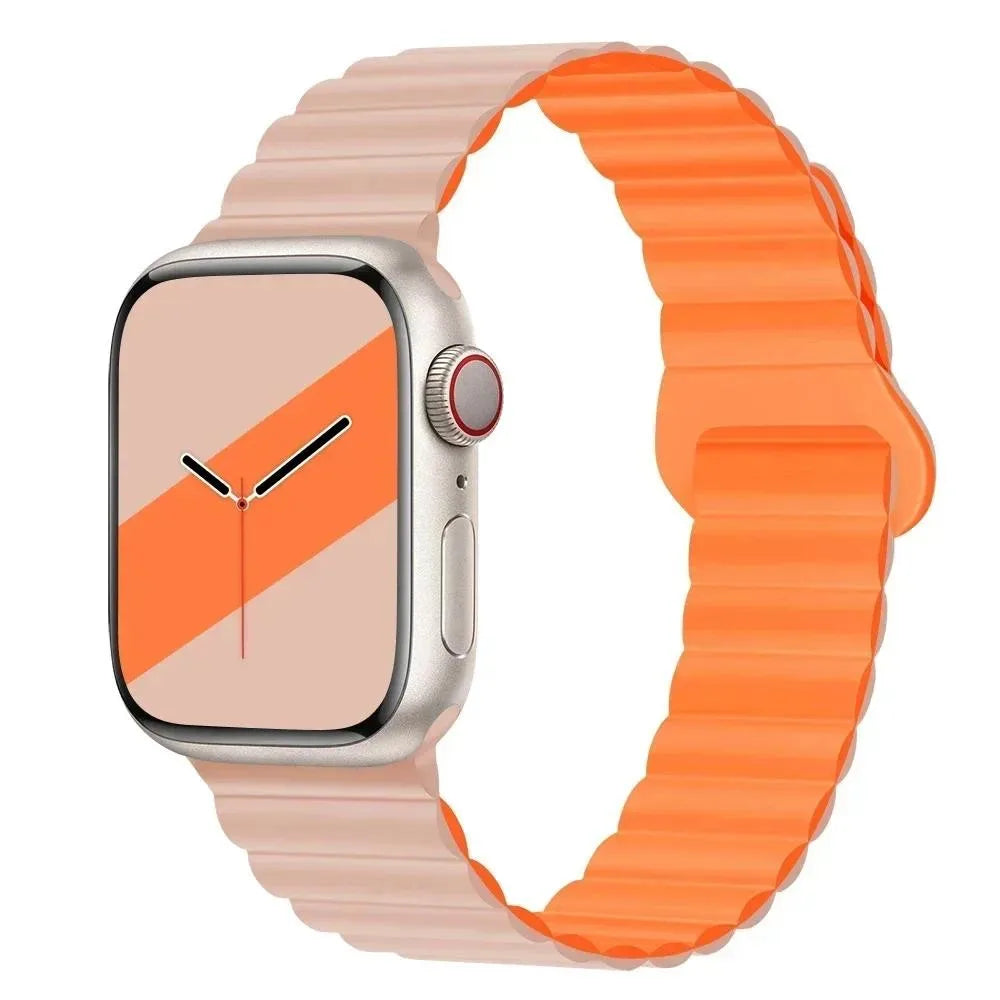 Magnetic band Silicone Sport band For Apple Watch 41mm 42mm 44mm 45mm 46mm 49mm Apple Watch Series 11 10 9 8 7 6 5 4se
