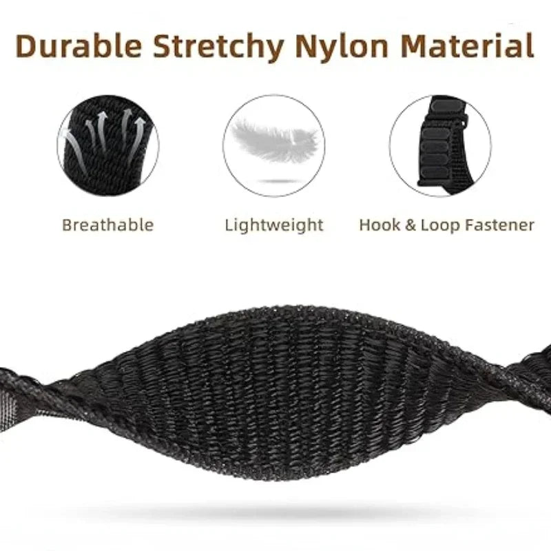 Nylon band For Apple Watch 11 10 9 8 7 45mm 41mm 42mm 46mm Ultra 3 2 1 49mm Adjustable band Apple Watch 6 5 4 SE3 44mm 40mm band