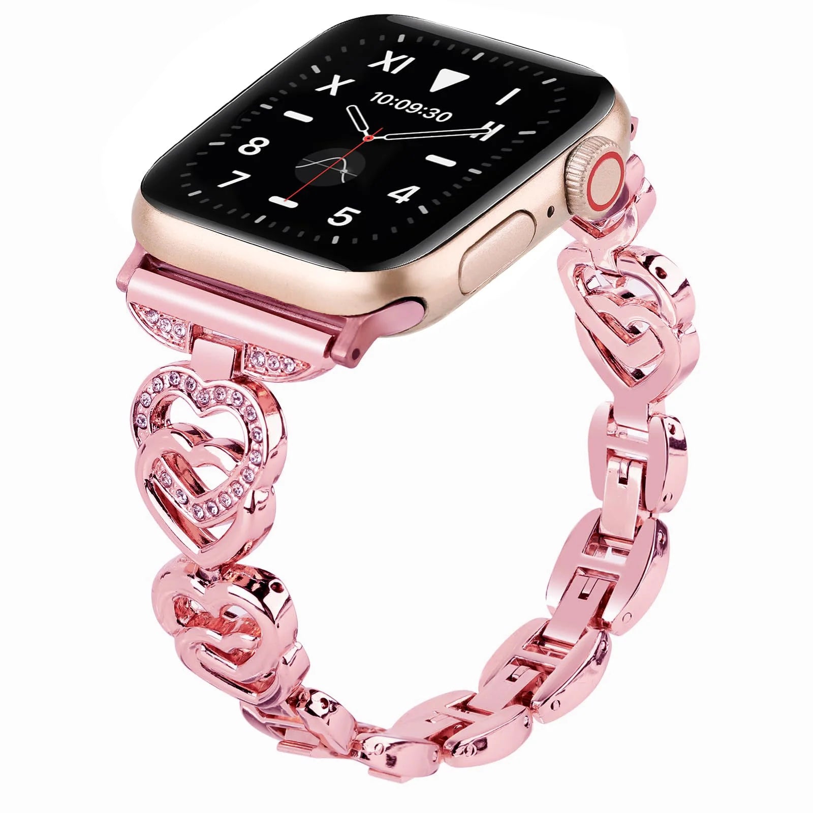 Diamond Heart band for Apple Watch band 40mm 44mm 38mm 44mm 45mm 49mm 42mm metal band Apple Watch Series SE 7 6 3 5 Ultra 2 8 9
