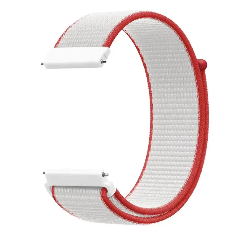 20mm 22mm Nylon Strap for Samsung Galaxy Watch 7/6/5/4 Huawei Watch 5/GT5/4/3 Pro 46mm Breathable Band for Garmin 970 965 955 55