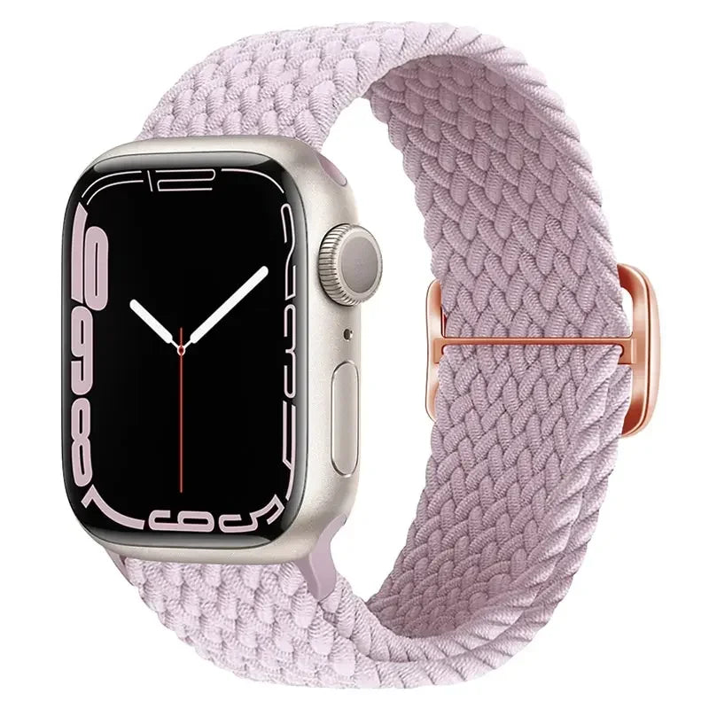 Braided Nylon band for Apple Watch band Ultra 2 49mm Series 10 46mm 42mm 44mm 40mm 41mm Adjustable band Apple Watch 9 8 7 6 SE 5 4