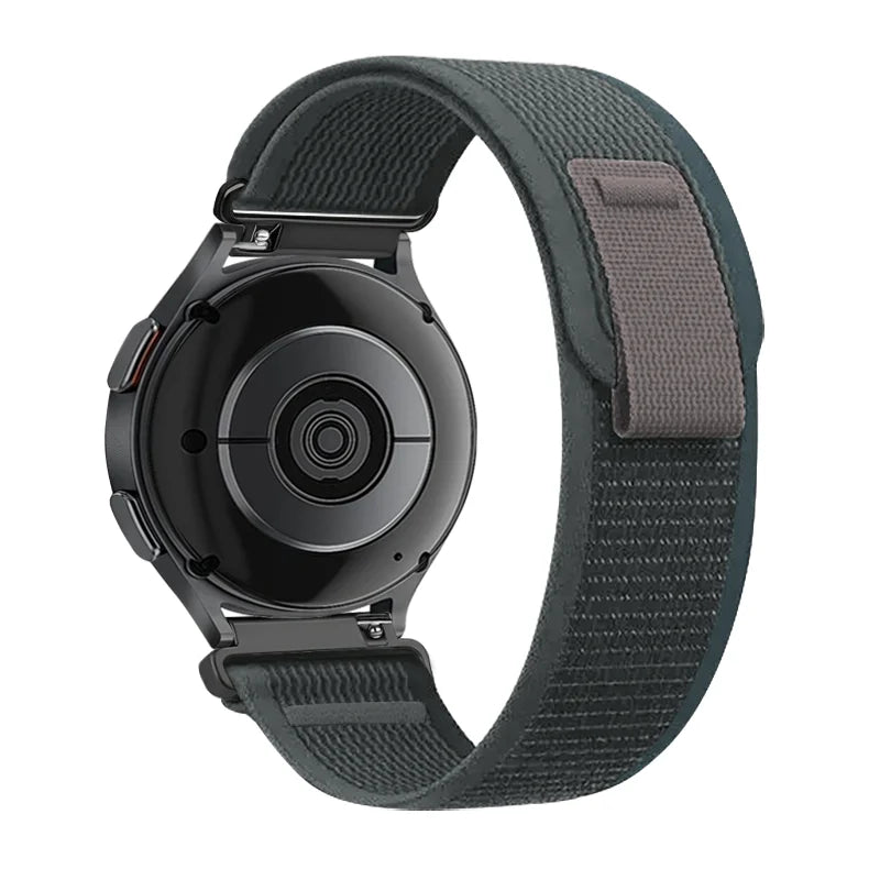 22mm 20mm Nylon Loop Strap for Samsung Galaxy Watch 7 6 5 4 3/Garmin 970 Bracelet Correa Band for Huawei Watch 5 GT5-4 Pro 46mm