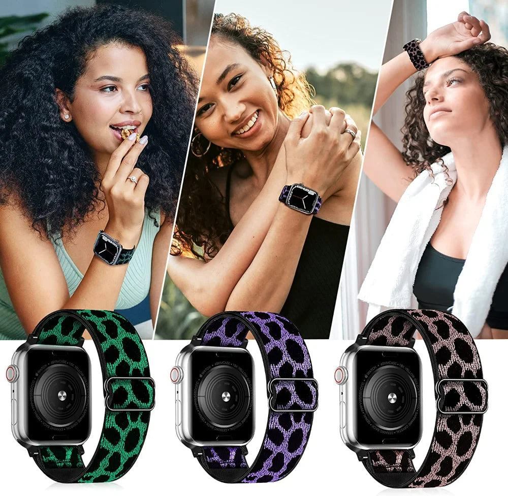 Nylon Loop band for Apple Watch band 45mm 44mm 42mm 40mm 41mm 46mm band Apple Watch Series 11 10 9 8 7 6 5 SE Ultra 3 49mm band