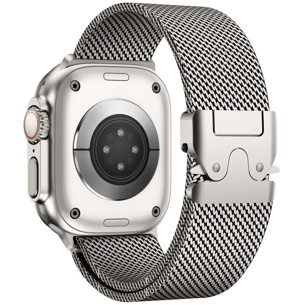 Milanese Mesh Loop for Apple Watch band 49mm 46mm 45mm 44mm 42mm Stainless Steel metal band for Apple Watch Series 10 9 8 7 Ultra 2