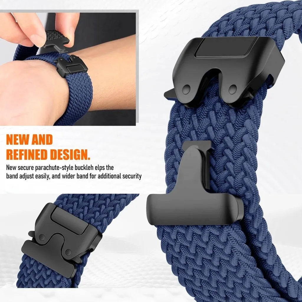 Parachute Buckle Elastic Nylon Strap for Samsung Galaxy Watch 8 40/44mm Luxury Band for Galaxy 8 Classic 46mm Sport Bracelet