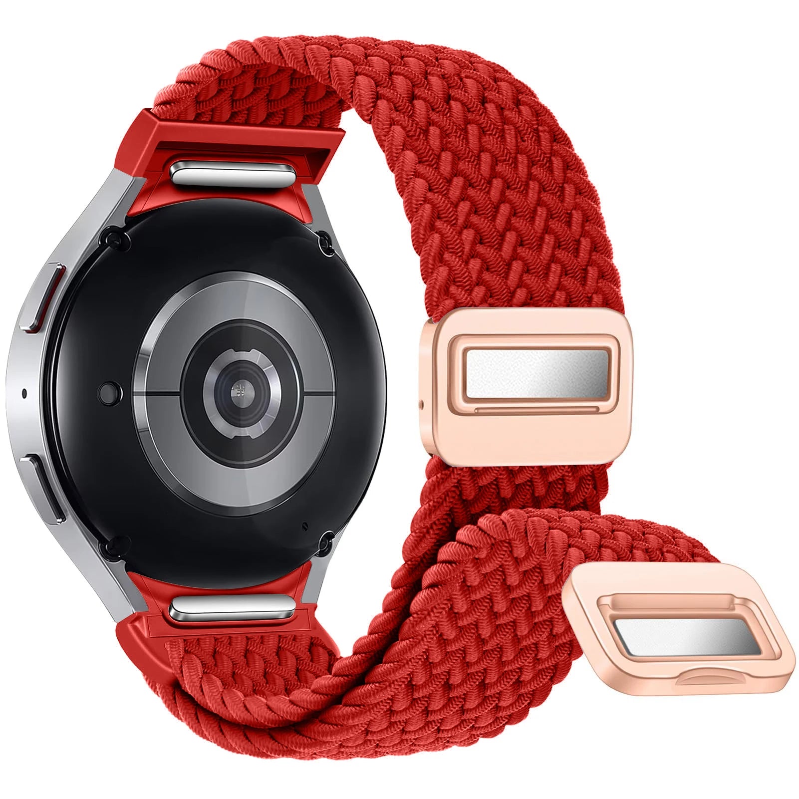 No Gaps Band For Samsung Galaxy Watch 7 6 4 classic/5 pro 47mm 44mm 40mm Braided solo loop Magnetic bracelet Galaxy watch6 strap