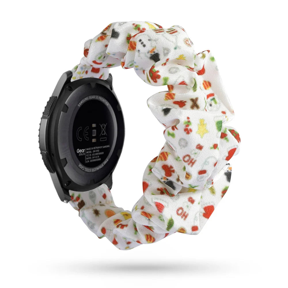 Scrunchie Strap For Samsung Galaxy watch 7/4/5/6 pro 45mm classic 47mm 43mm SOLO LOOP belt correa bracelet HUAWEI GT 2 2e 3 band