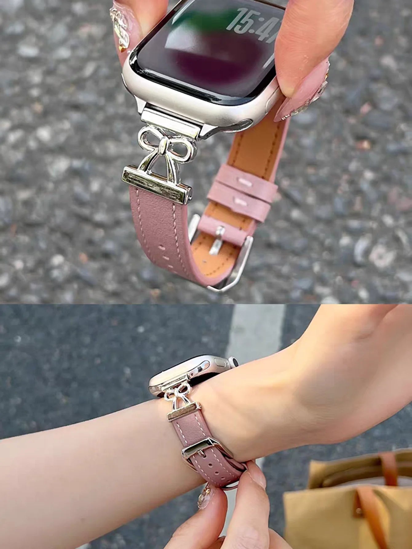 Leather loop Correa For Apple Watch band 11 10 9 8 7 6 5 4 3 38mm 40mm 41mm 42mm 44mm 45mm 46mm 49mm band