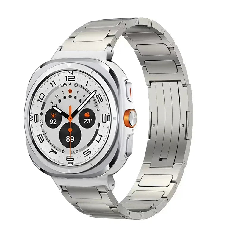 Stainless Steel Strap for Samsung Galaxy Watch 2025 Ultra 47mm Metal Comfortable Breathable Band for Galaxy Watch 8-7 Ultra 47mm