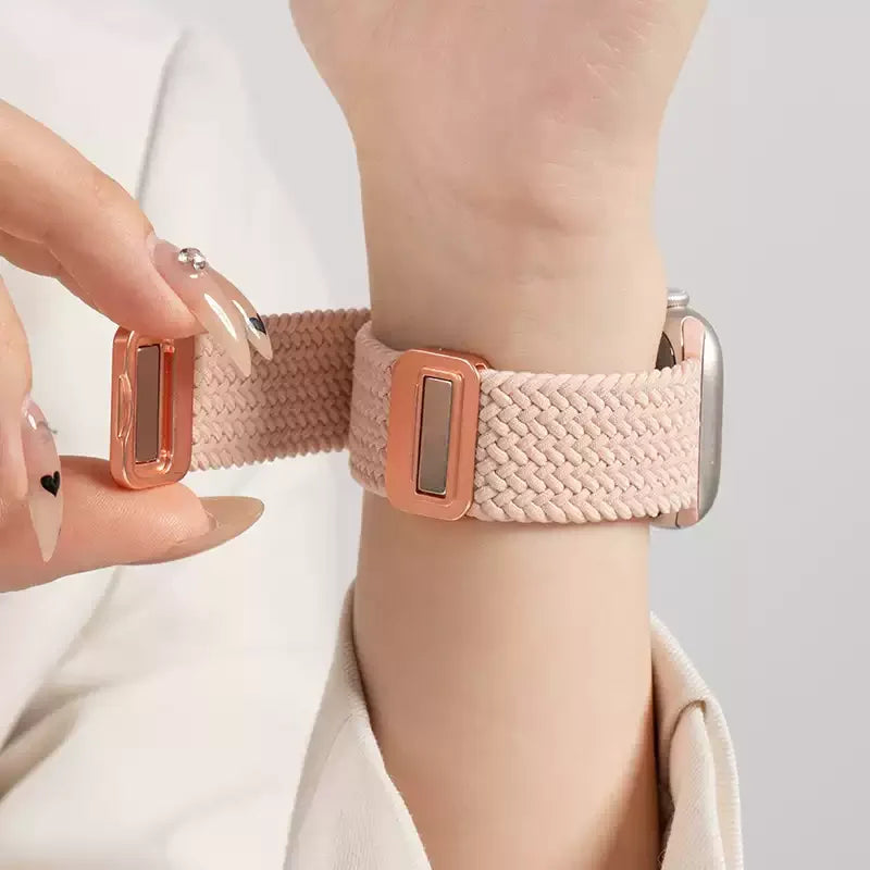 Braided Solo band For Apple Watch band 46mm 45mm 49mm 44mm 42mm 41mm 40mm Nylon Elastic band Apple Watch Series 10 9 7 SE 6 8 5 4