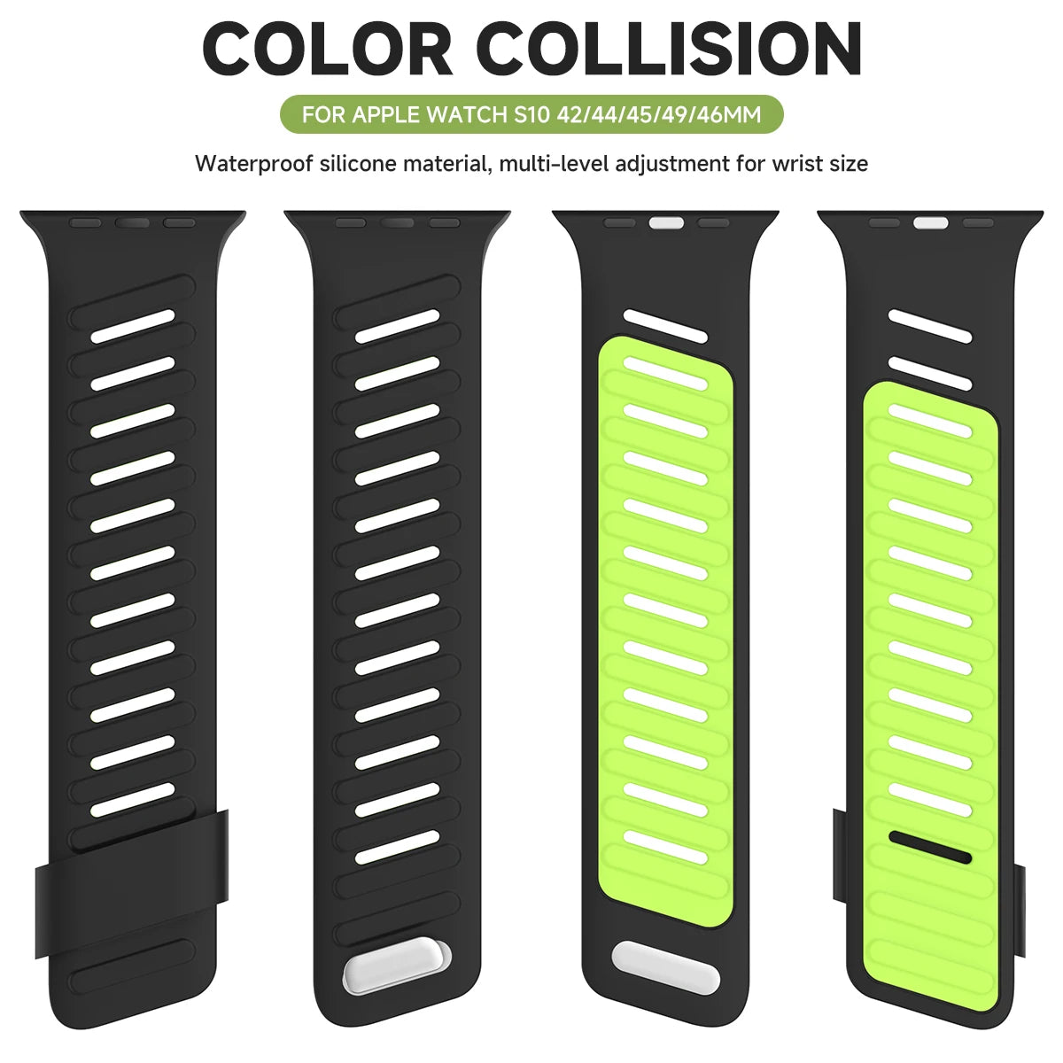 Silicone Sport band For Apple Watch Ultra 2 3 49mm band 42mm 44mm 45mm 46mm Slanted Buckle band for Apple Watch 11 10 9 8 7 6 5 4 SE 3
