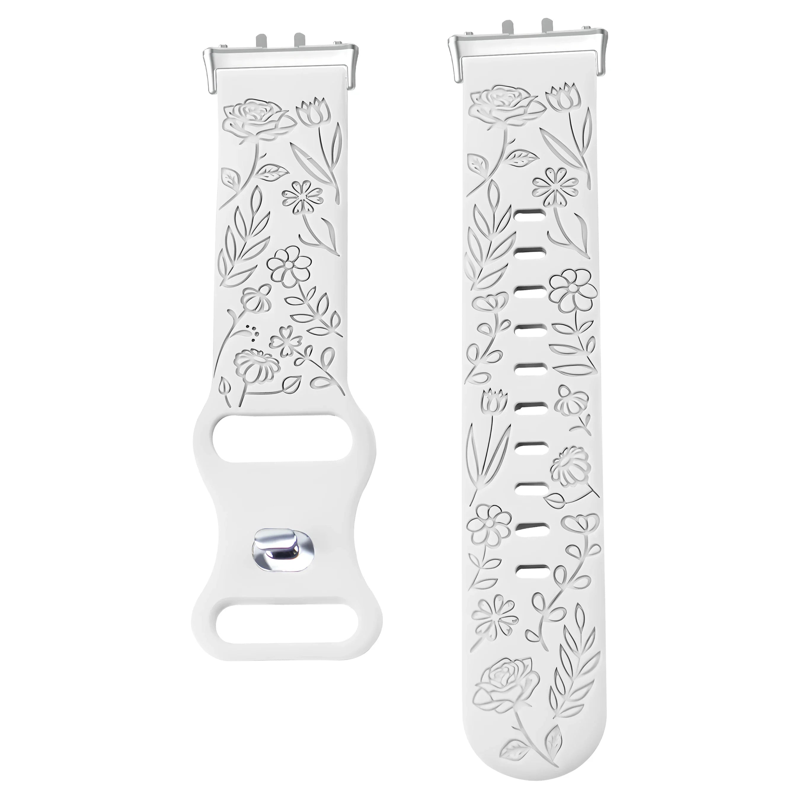 Prints Design Strap for Samsung Galaxy Fit 3 Watch Band Silicone Engraving Bracelet for Samsung Galaxy Fit 3 Floral Wristband