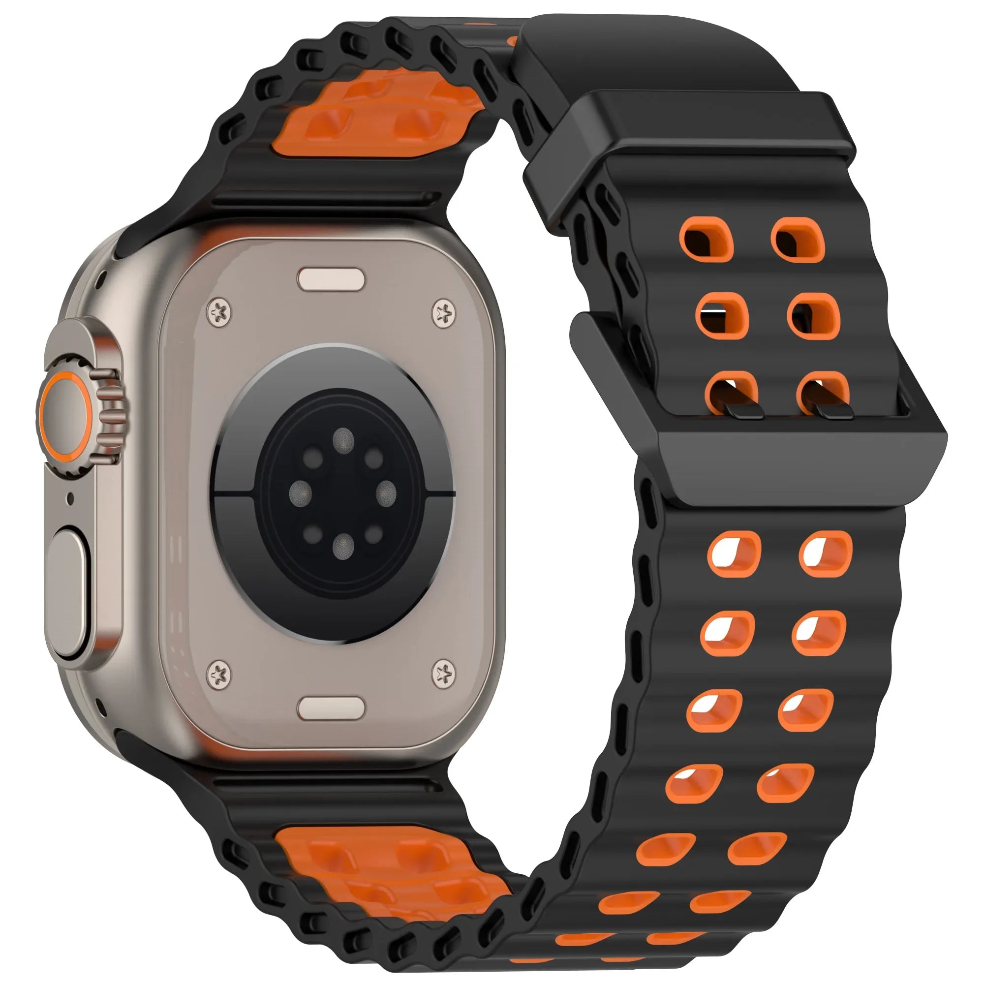 Ocean Silicone band for Apple Watch Ultra 3 2 1 49mm 11 10 46mm 9 8 7 45mm Breathable Matching Wristband Apple Watch 6 5 4 SE3 44mm