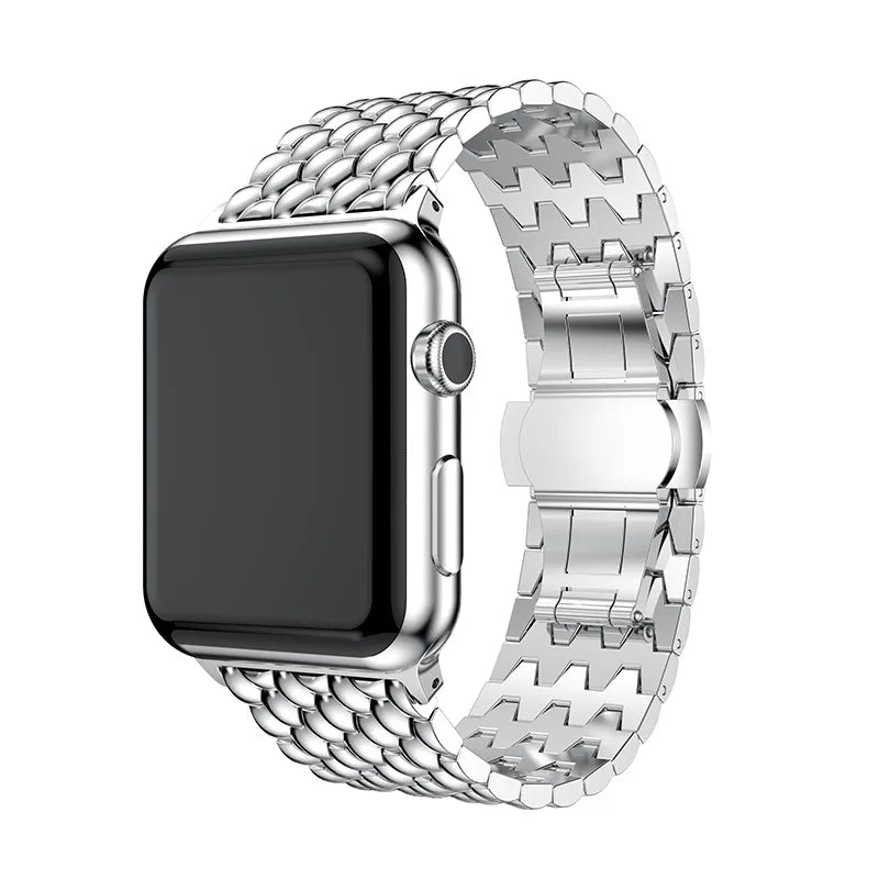For Apple Watch band 49mm 44mm 40mm 42mm 38mm 41mm 45mm metal band for Apple Watch Series 8 7 6 SE 5 4 3 Accessories Stainless Steel band