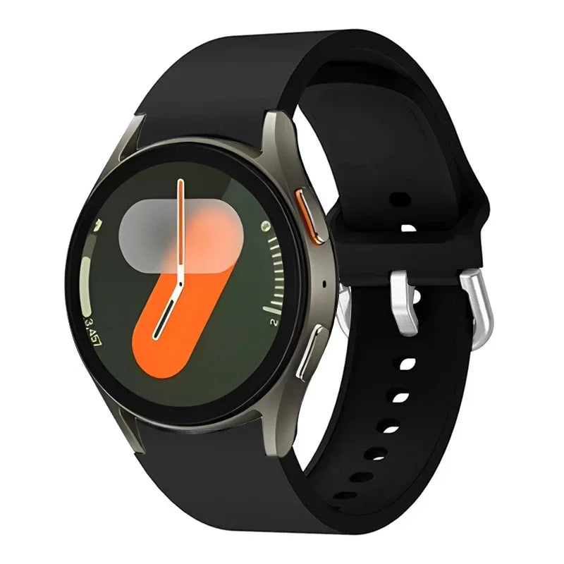 Original Silicone Strap For Samsung Galaxy Watch 7/6/5/4 44mm 40mm 5 Pro Sports Bracelet Galaxy Watch 6 4 Classic 47mm 43mm Band