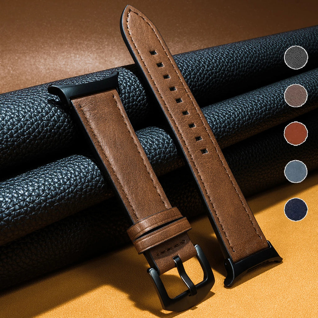 Leather Band for Samsung Galaxy Watch 7 Ultra 47mm No Gaps Strap SmartWatch Bracelet for Galaxy Watch 7Ultra Wristband Correa