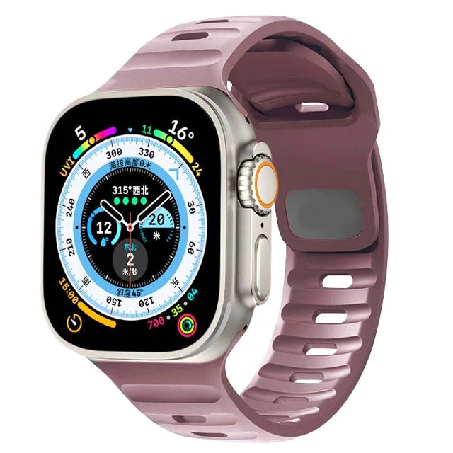 Sport band For Apple Watch band 44mm 45mm 49mm 42mm 40mm 41mm Silicone correa band Apple Watch Series 9 8 7 6 5 4 3 SE Ultra 2
