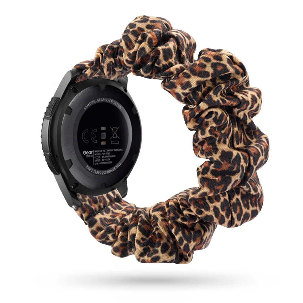 Scrunchie Strap For Samsung Galaxy watch 4/active 2/3/46mm/42mm/Gear S3 20mm/22mm bracelet Amazfit Bip Huawei watch GT/2/3 strap