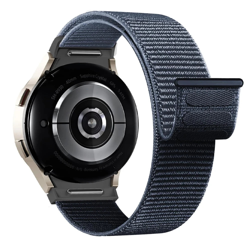 No gaps Band For Samsung Galaxy Watch 7 6 FE 4 Classic 5 pro 44mm 40mm 47mm 45mm Nylon Loop bracelet correa Galaxy Watch 7 Strap