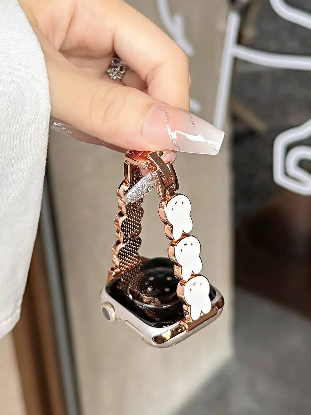 Nice band For Apple Watch band link women Series 11 8 7 6 10 9 40mm 41mm 38mm 42mm 44mm 45mm 46mm band