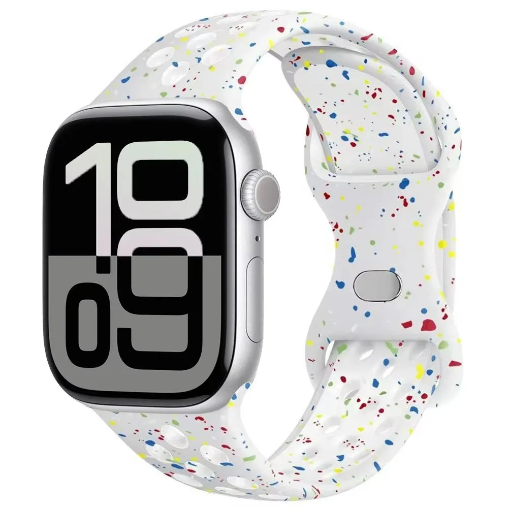 Silicone band for Apple Watch Series 11 10 46mm 42mm Sport band Apple Watch 9 8 7 6 5 SE 4 Ultra 3 2 49mm 45mm 44mm 40mm 41mm Band