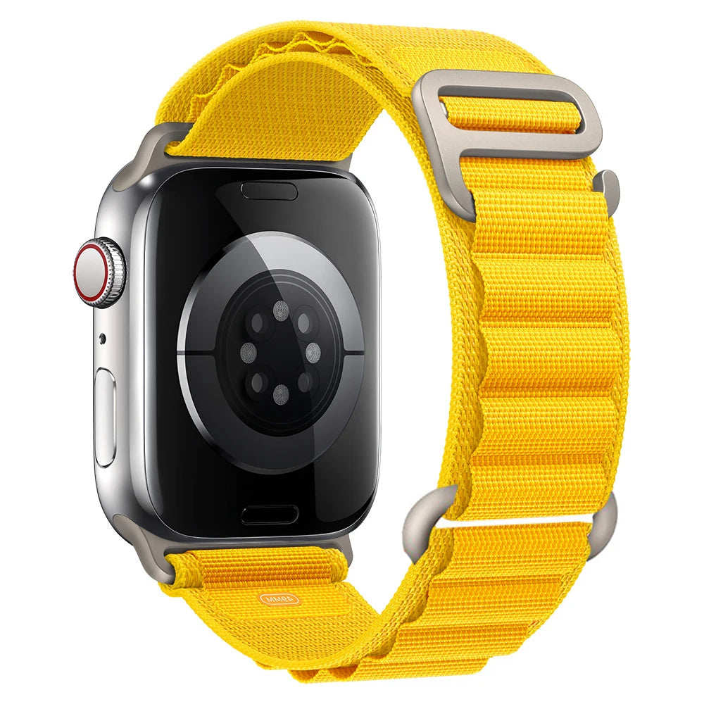 bands for Apple Watch Ultra 3 band 49mm 45mm 46mm 42mm 44mm 41mm 40mm Nylon Alpine band correa Apple Watch Series 11 10 9 8 7 6 SE