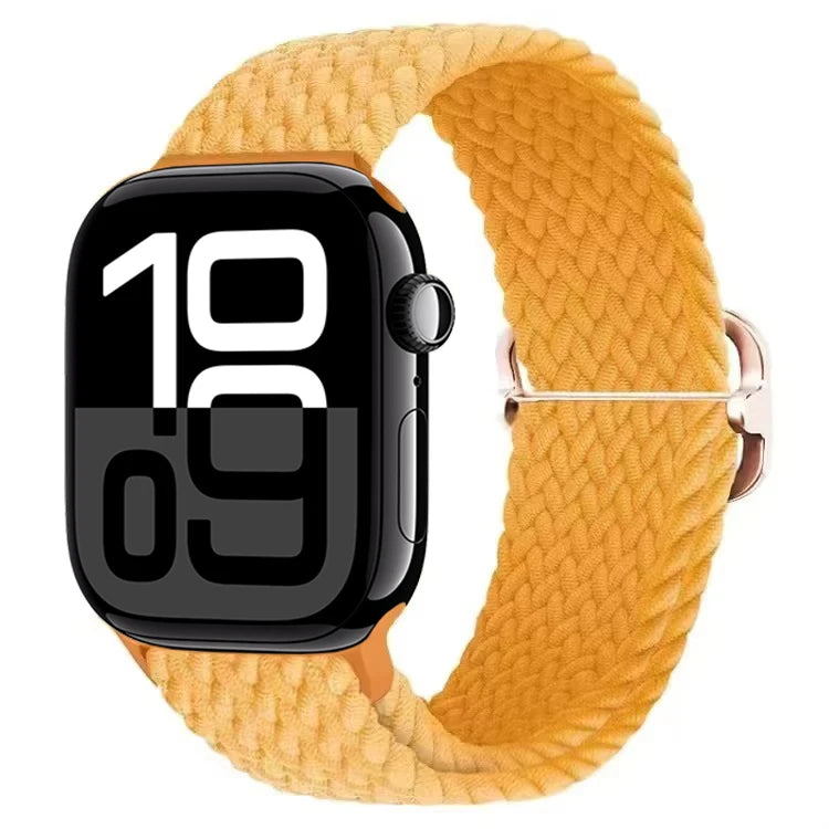 Braided Nylon band For Apple Watch Ultra 49mm 46mm 45mm 44mm 42mm 41mm 40mm Elastic band Apple Watch 11 10 9 8 7 SE 4 5 6 Belt