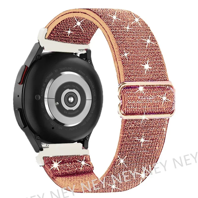 20mm 22mm strap For Samsung Galaxy watch 7 classic 46mm/6 Classic/Gear S3/4/5 pro 44mm 40mm Nylon Elastic Huawei GT 2/3 Pro band